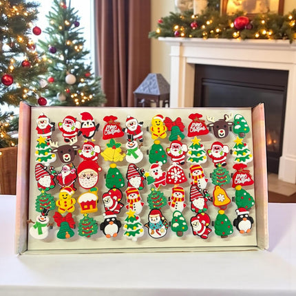 50 Anillos Navideños Con Luz $4.25 c/u