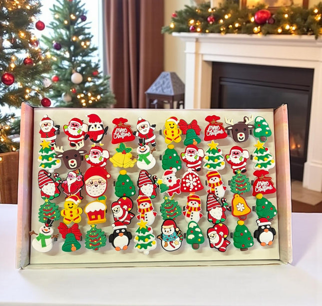 50 Anillos Navideños Con Luz $4.25 c/u