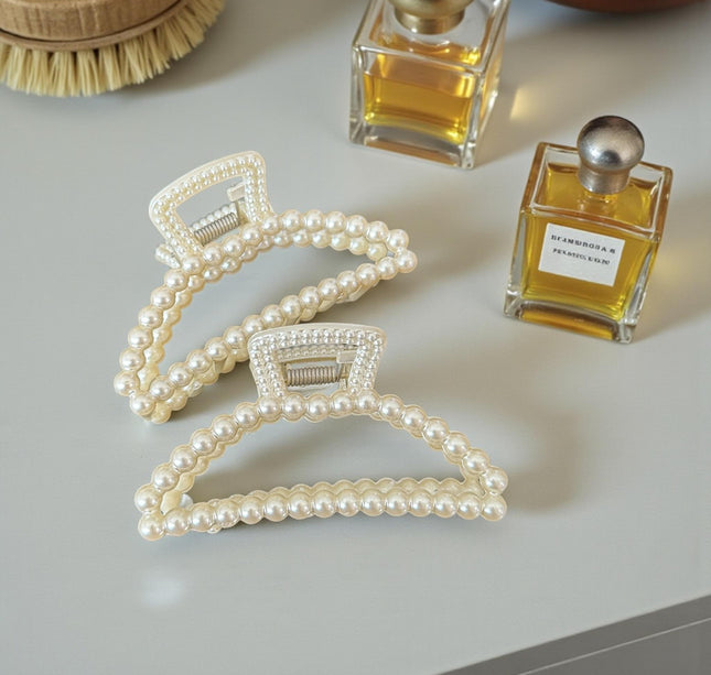 12 Pinzas Perlas Hermosas para Cabello $10.5 c/u