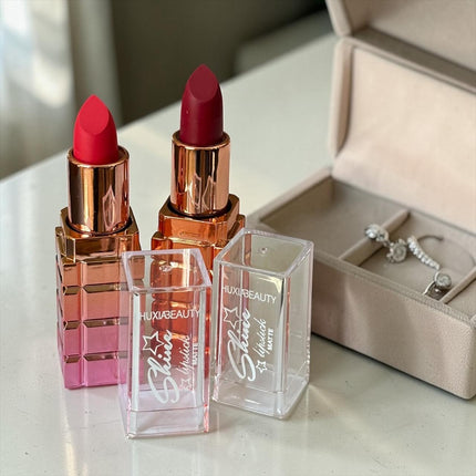 12 Labiales Matte "Shine" Huxia $11 c/u
