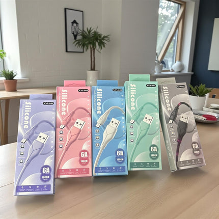 6 Cable USB C cargador  Diefrentes Colores $19 c/u