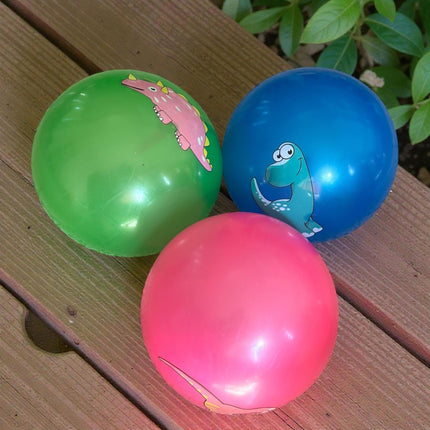 12 Pelotas de Plastico Dinosurios Colores $8 c/u