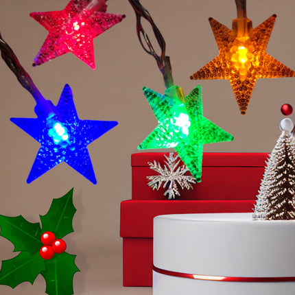 6 Series de Luz Led Estrellas Colores $36 c/u