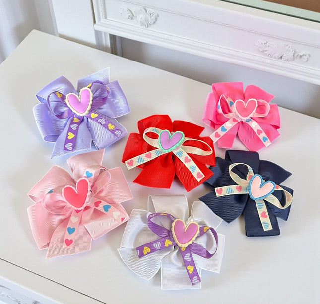 12 Moños Con Luz Corazones D $9.75 c/u