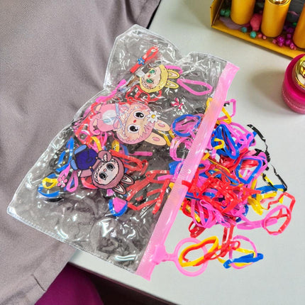 12 Bolsas Labubus Resellables con Ligas para el cabello $6 c/u