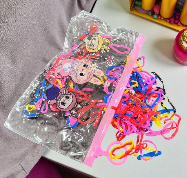 12 Bolsas Labubus Resellables con Ligas para el cabello $6 c/u
