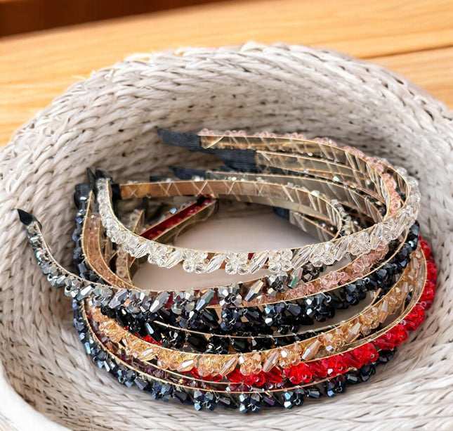 12 Diademas Premium Pedreria $7.9 c/u