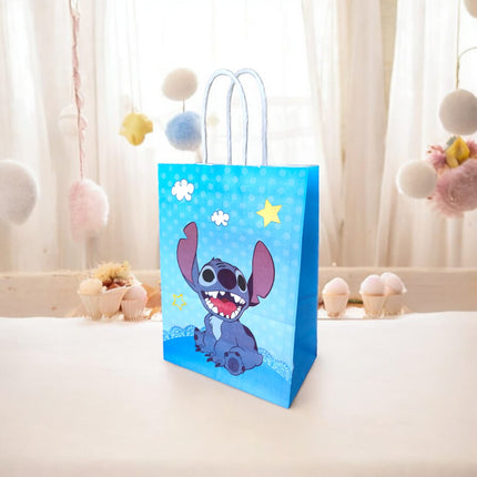 12 Bolsas para regalo Stich $5.99 c/u