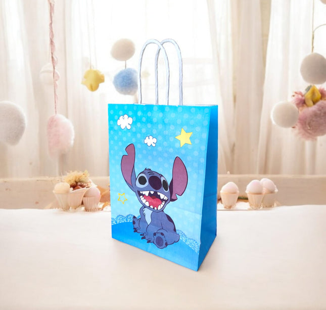 12 Bolsas para regalo Stich $5.99 c/u