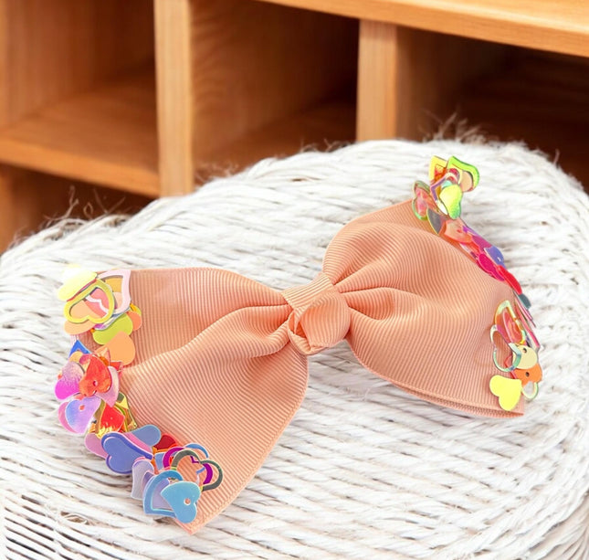 12 Moños Hermosos con Corazones $6.9 c/u