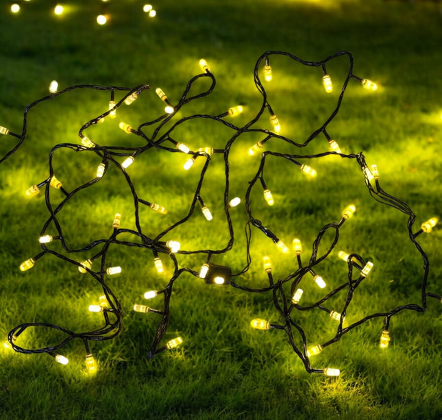 Serie de luz led calida Foco G 10 metros Decoracion Navideña