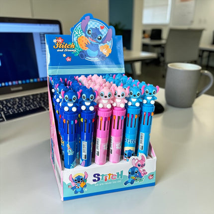 36 Lapiceros Sticht Multitintas Figura 3D $10 c/u