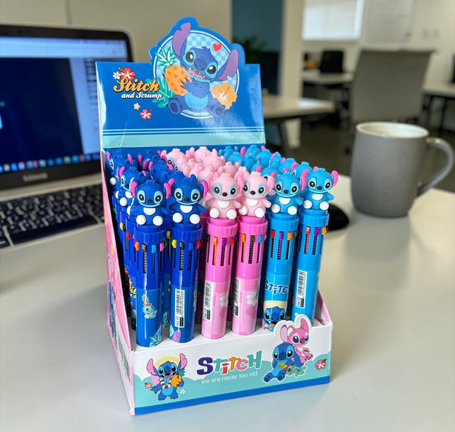 36 Lapiceros Sticht Multitintas Figura 3D $10 c/u