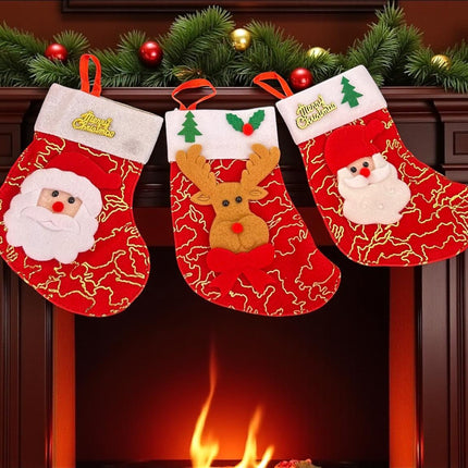 12 Botita Navideña Mediana con Santa $16.29 c/u