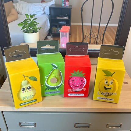 12 Esponja para Maquillaje Frutas $6.3 c/u