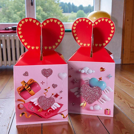 12 Cajita de Regalo Corazon "San Valentin" $3.9 c/u