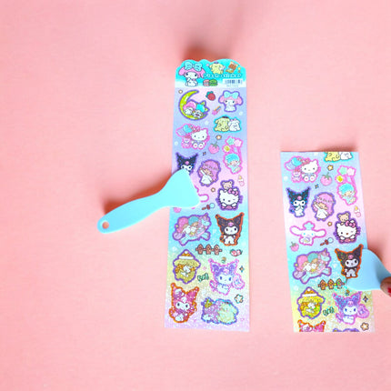 12 Stickers Sanrio con Fijador $3.72 c/u