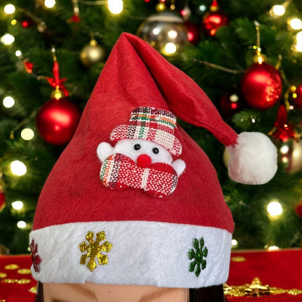 12 Gorros Navideño con Figura y adornos $12.9 c/u