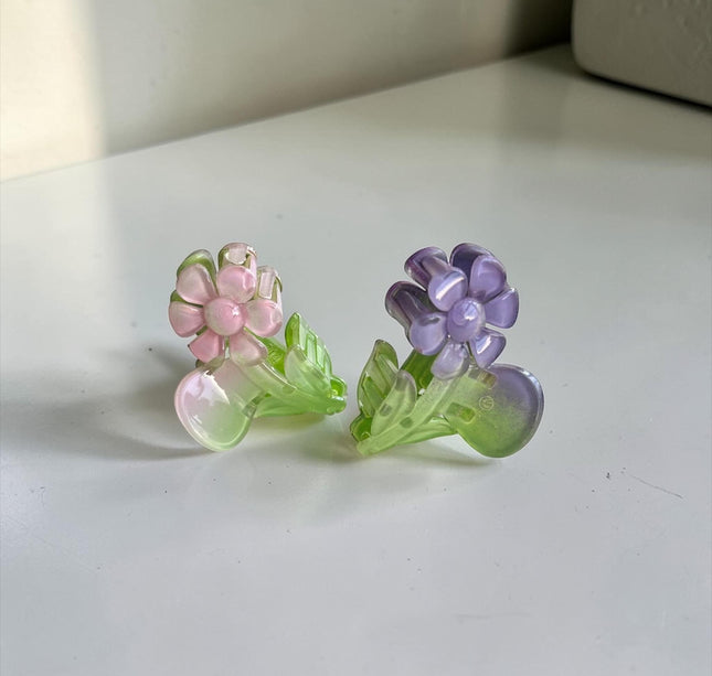 12 Pinzas Florecitas Lindas $4 c/u