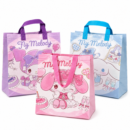 12 Bolsas reutilizable diseños Sanrio $6.3 c/u