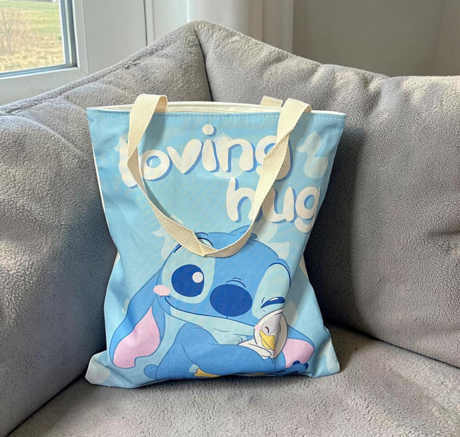 3 Bolsa Sticht Tipo Tote Estampada 37cm*32cm $59 c/u