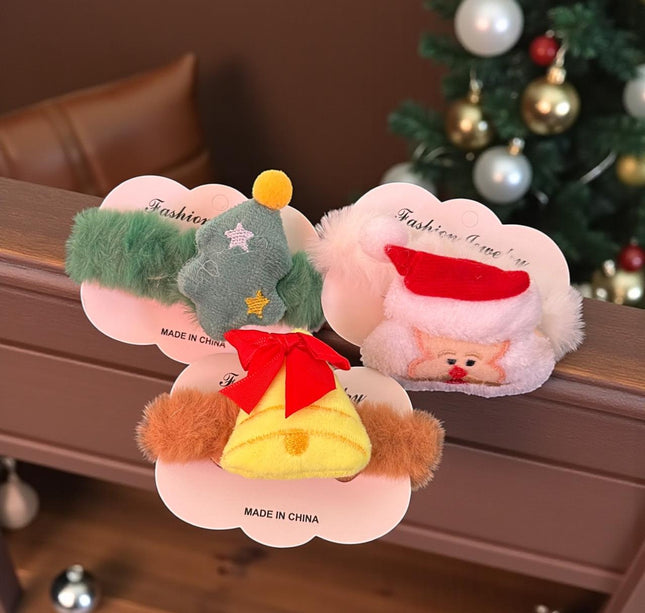 12 Scrunchie Dona Navideña $7.5 c/u