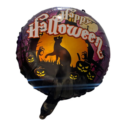 10 Globos Happy Halloween $2.5 c/u
