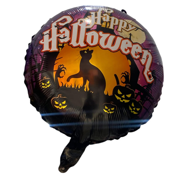 10 Globos Happy Halloween $2.5 c/u