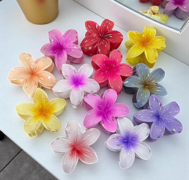 12 Pinzas Hawainas de Colores $9.9 c/u