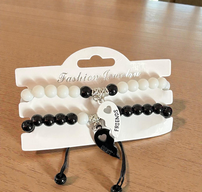 12 Pulseras Pajeras Bicolor Corazon "San Valentin" $16 c/u