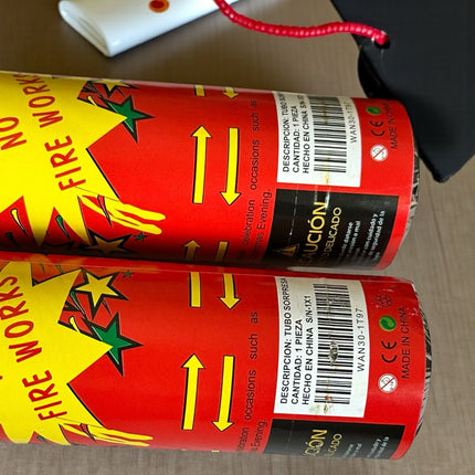 3 Cañon Reventador de Confetti para fiestas 30cm $20 c/u