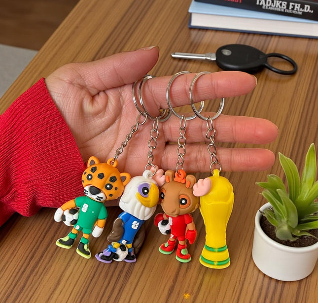 12 Llaveros Mundialistas Mascotas $6 c/u