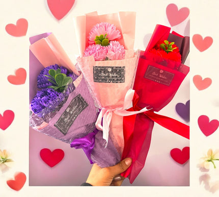 3 Rosa de Regalo en Bolsa San Valentín $39 c/u