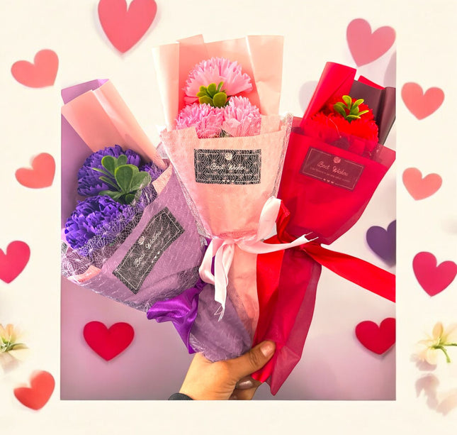 3 Rosa de Regalo en Bolsa San Valentín $39 c/u