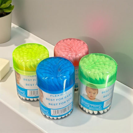 12 Cotonetes Estuche Colores $7.5 c/u