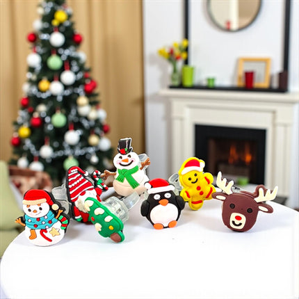 50 Anillos Navideños Con Luz $4.25 c/u