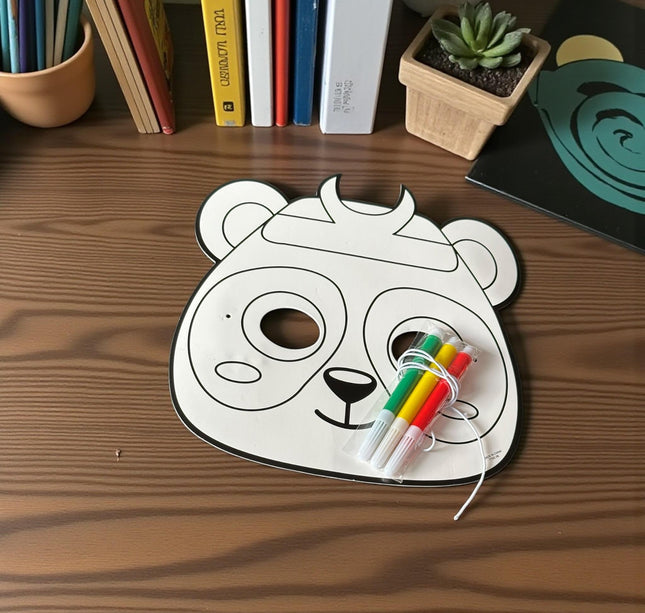 12 Antifaces Animalitos para Pintar $6.5 c/u