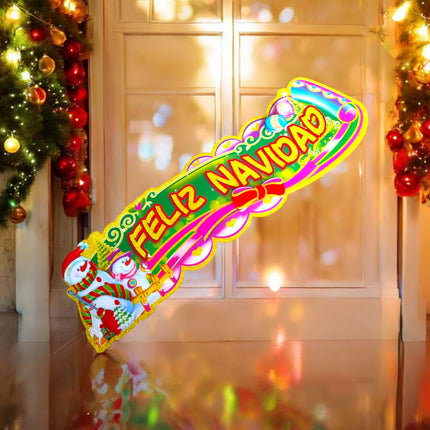 12 Letrero Feliz Navidad 50 centimetros $12.6 c/u