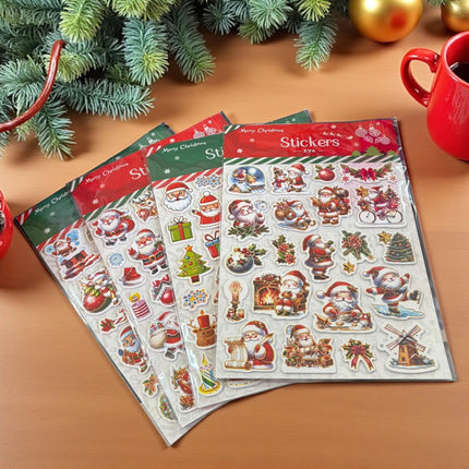12 Stickers Navideños Santa $18 c/u
