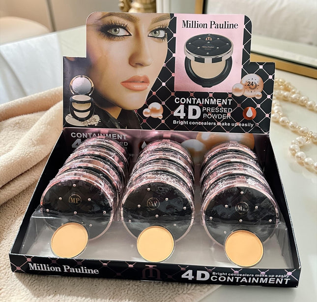 12 Polvos compacto Black Million 4D $39 c/u