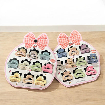 12 Sets de 10 pincitas para Cabello Figuras $12.5 c/u