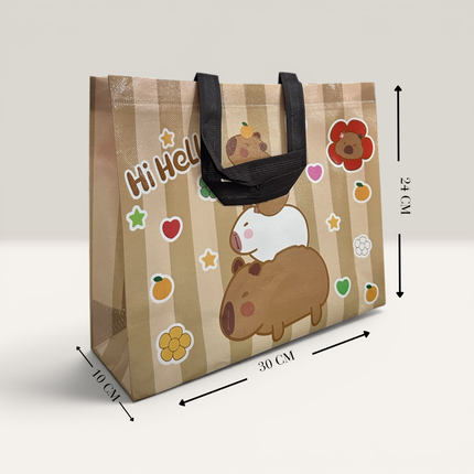 12 Bolsas Capibaras Medianas Rayadas 30cm*24cm*10cm $7.9 c/u