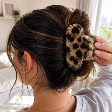 Exclusivo Tienda en linea 💥💎12 Pinzas Pelucha AnimalPrint Peluche $7.7 c/u