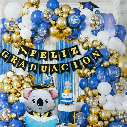 Kits Globos Graduacion con Decoración 54 piezas