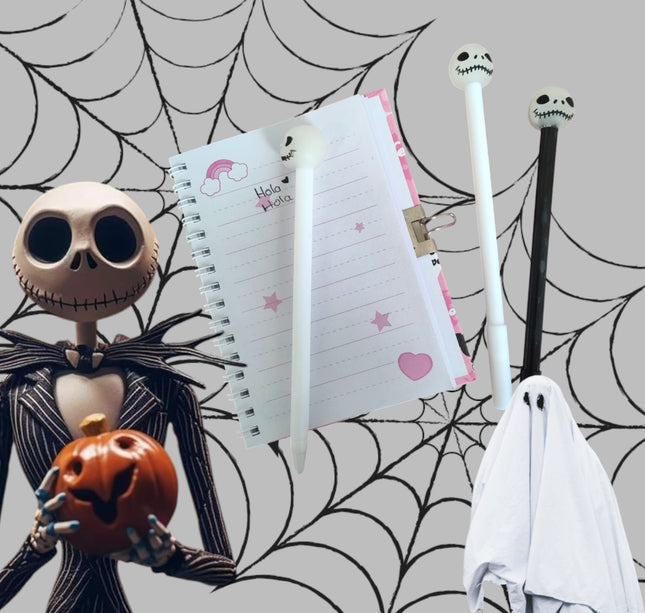 12 Lapiceros de gel Halloween $4.7 c/u