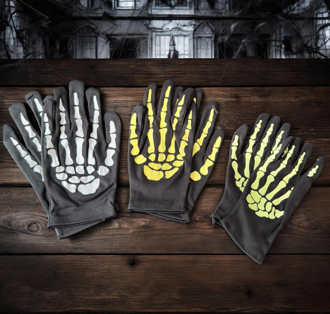 6 Pares de Guantes Calaveras $18 c/u