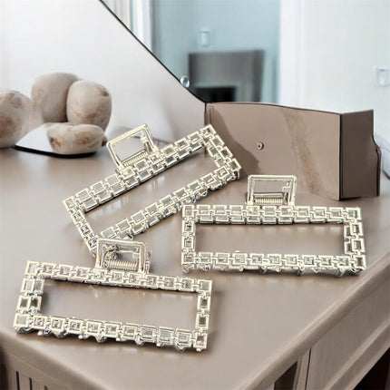 12 Pinzas Metalicas Doradas/Plateadas $11.7 c/u