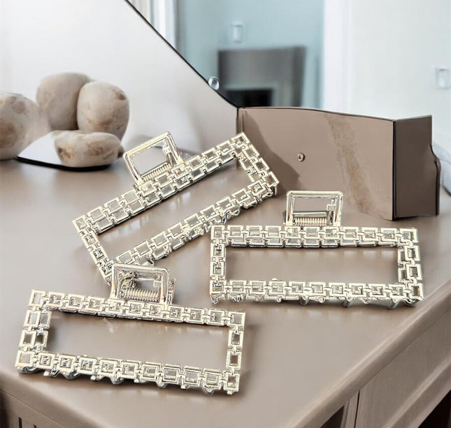 12 Pinzas Metalicas Doradas/Plateadas $11.7 c/u