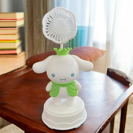 2 Ventilador Cinamorrol con Figura 3D y Sacpauntas $89 c/u