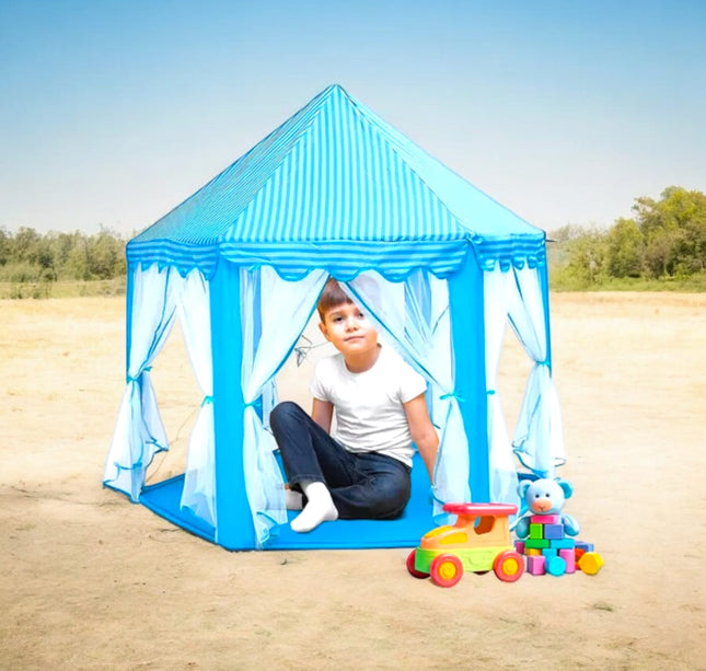 Castillos infantiles con Velo transaparente Azul y Rosa